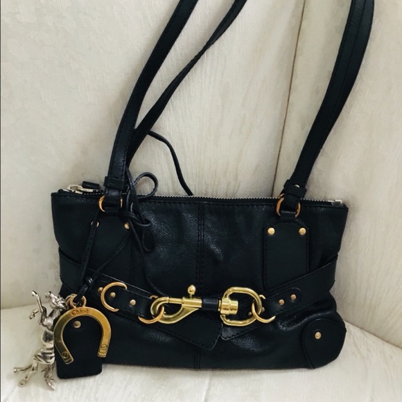 Chloe Kerala black leather equestrian bag - Picture 3 of 9